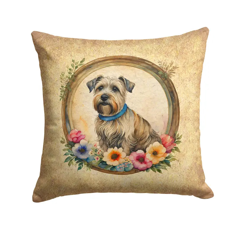 Giant Schnauzer and Flowers Pair of Pot Holders Caroline's Treasures