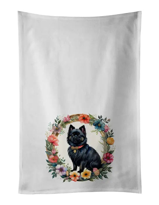 Giant Schnauzer and Flowers Pair of Pot Holders Caroline's Treasures
