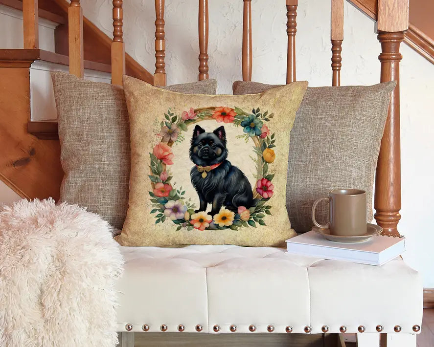 Giant Schnauzer and Flowers Pair of Pot Holders Caroline's Treasures