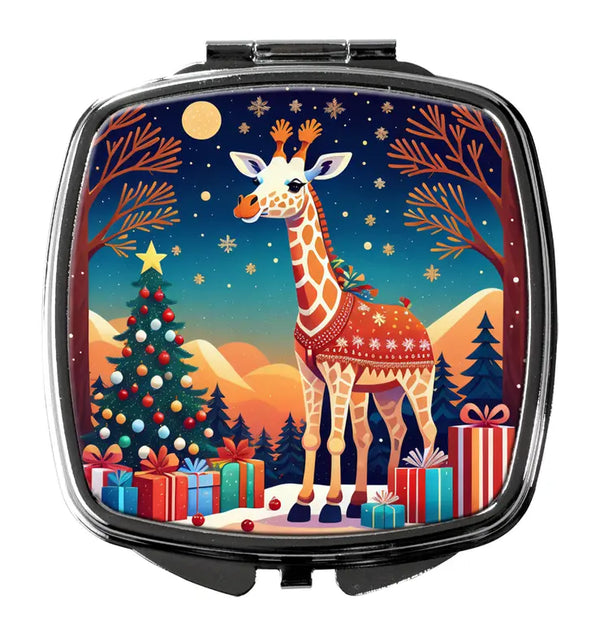 Giraffe Christmas Compact Mirror Caroline's Treasures