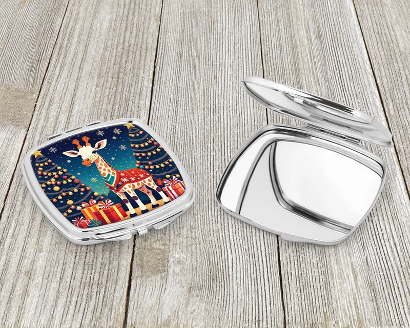 Giraffe Christmas Compact Mirror Caroline's Treasures
