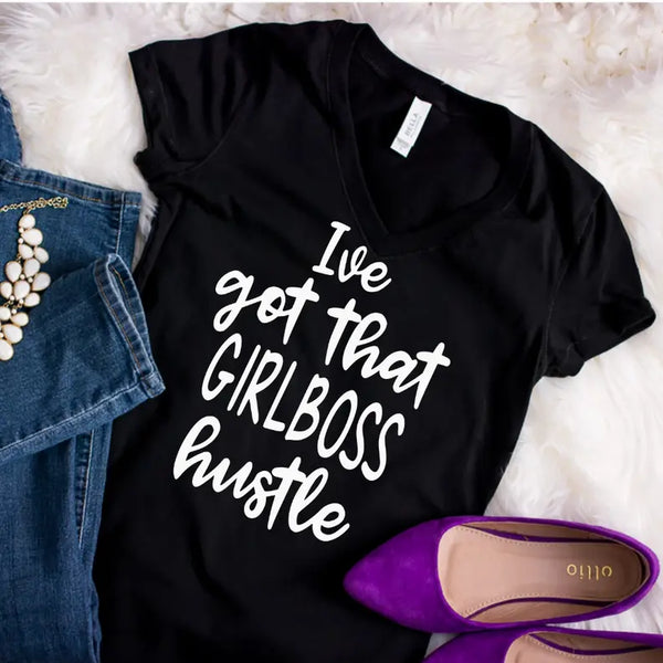 Girl Boss Hustle Ladies Tshirt Dream Team Designs