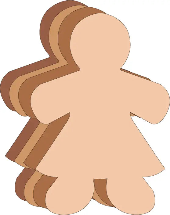 Girl Multicultural Super Cut-Outs Creative Shapes
