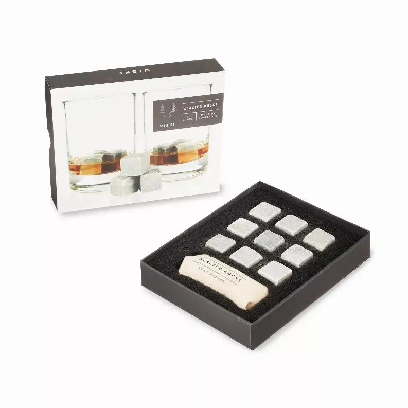 Glacier Rocks Soapstone Cubes By Viski True Brands
