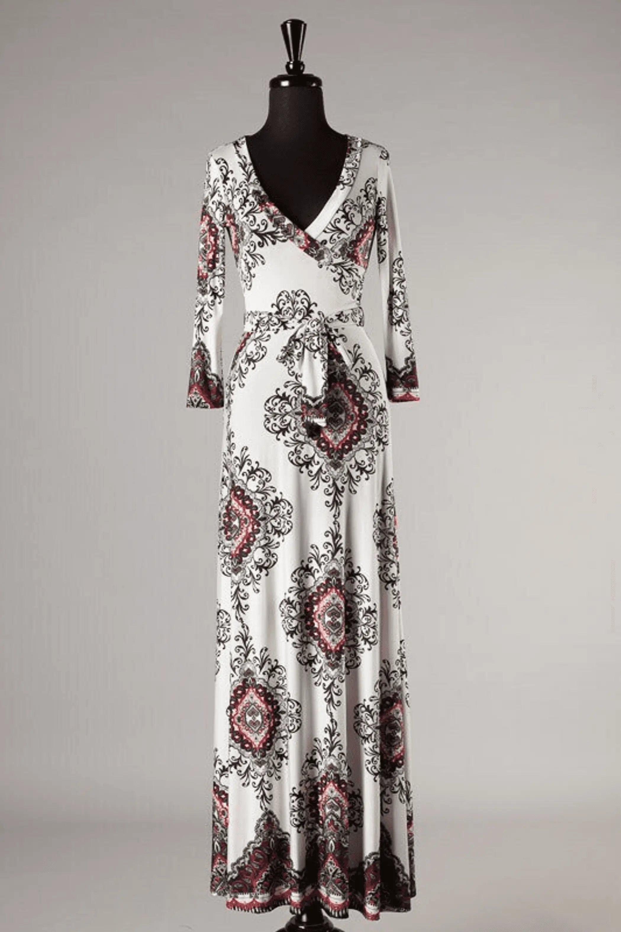 Gladys Surplus Maxi Dress Ivory SurelyMine