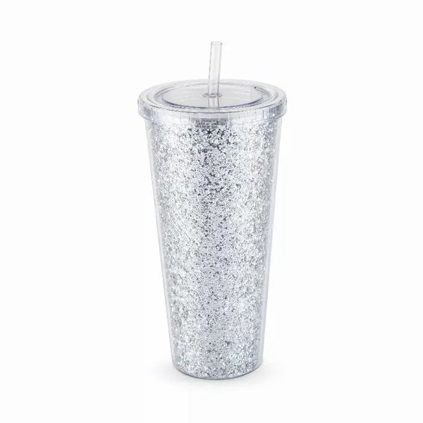Glam Double Walled Glitter Tumbler By Blush True Brands