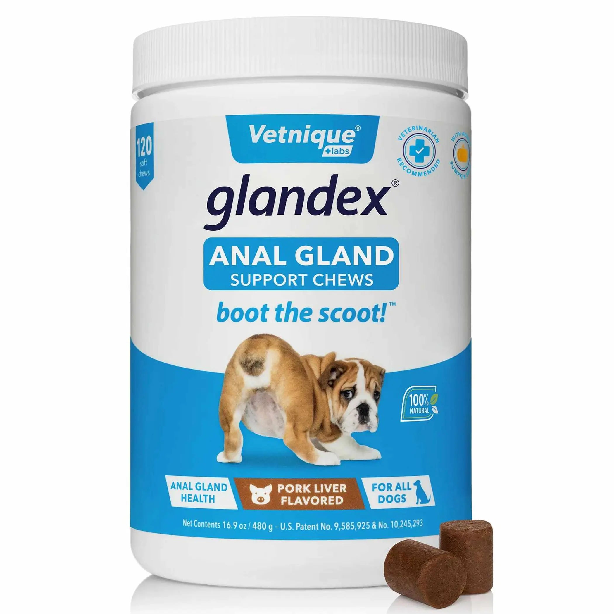 Glandex Pork Liver Soft Chews  Jar Glandex