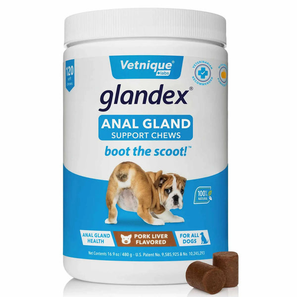 Glandex Pork Liver Soft Chews  Jar Glandex