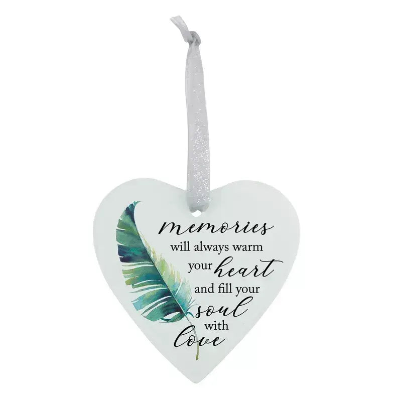 Glass Ornament Heart Memories Will Warm Dicksons Inc