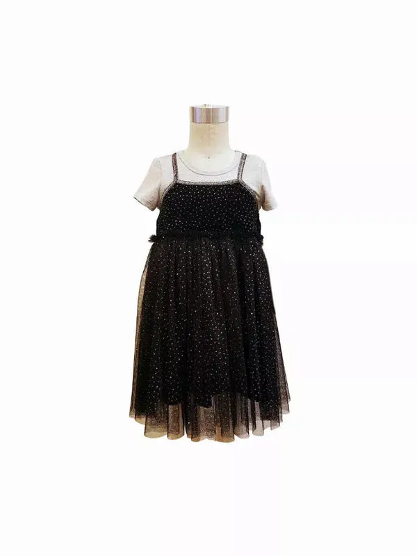 Glitter Velvet 2 Piece Set Dress Little Mass