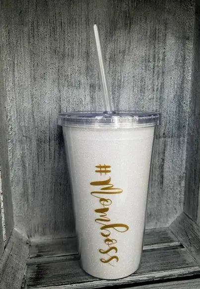 Glittered Personalized Tumbler Dream Team Designs