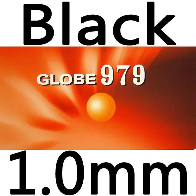 Globe 979 Chop + Attack Long Pips-Out Table Tennis PingPong Rubber With Sponge black 1.0mm