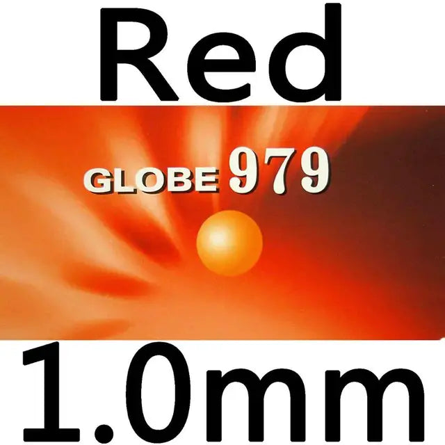 Globe 979 Chop + Attack Long Pips-Out Table Tennis PingPong Rubber With Sponge red 1.0mm