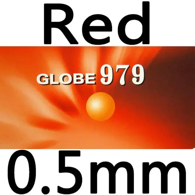 Globe 979 Chop + Attack Long Pips-Out Table Tennis PingPong Rubber With Sponge Red 0.5mm