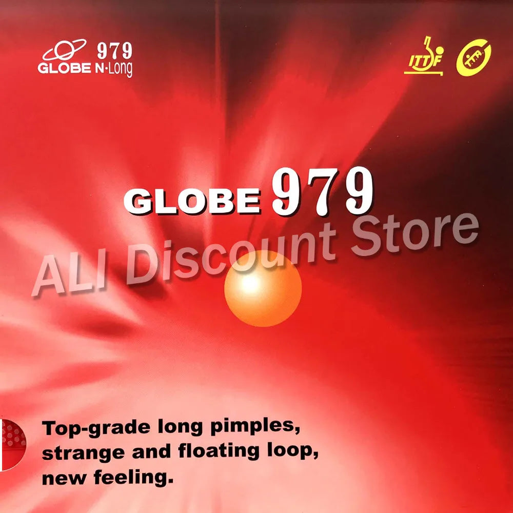 Globe 979 Chop + Attack Long Pips-Out Table Tennis PingPong Rubber With Sponge