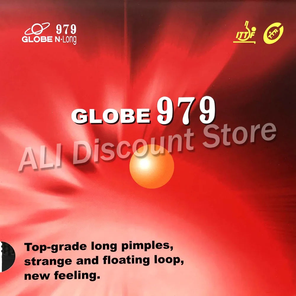 Globe 979 Chop + Attack Long Pips-Out Table Tennis PingPong Rubber With Sponge