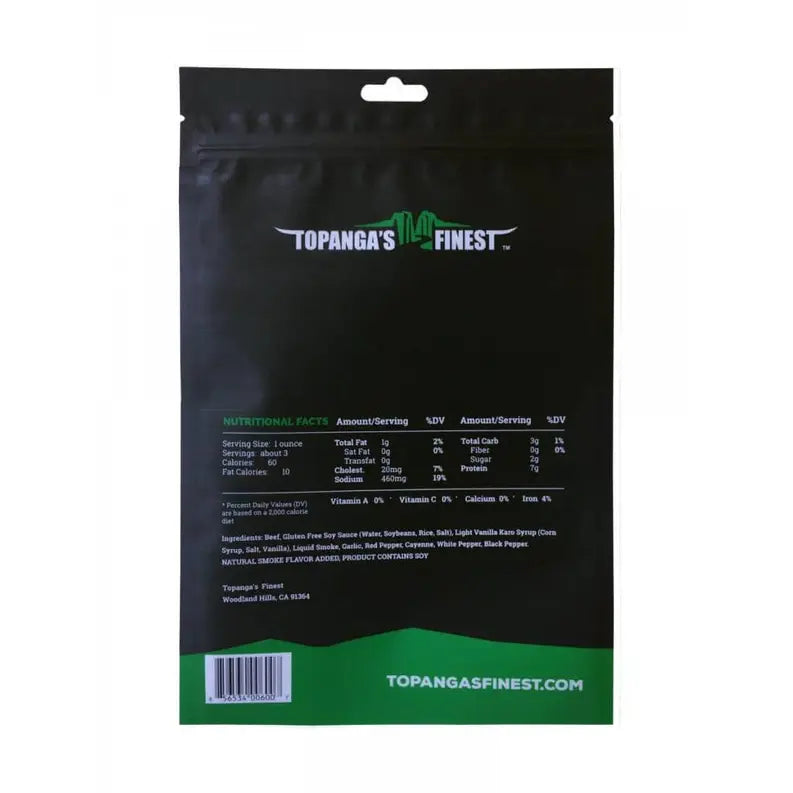 Gluten Free Original Beef Jerky Topangas Finest Jerky
