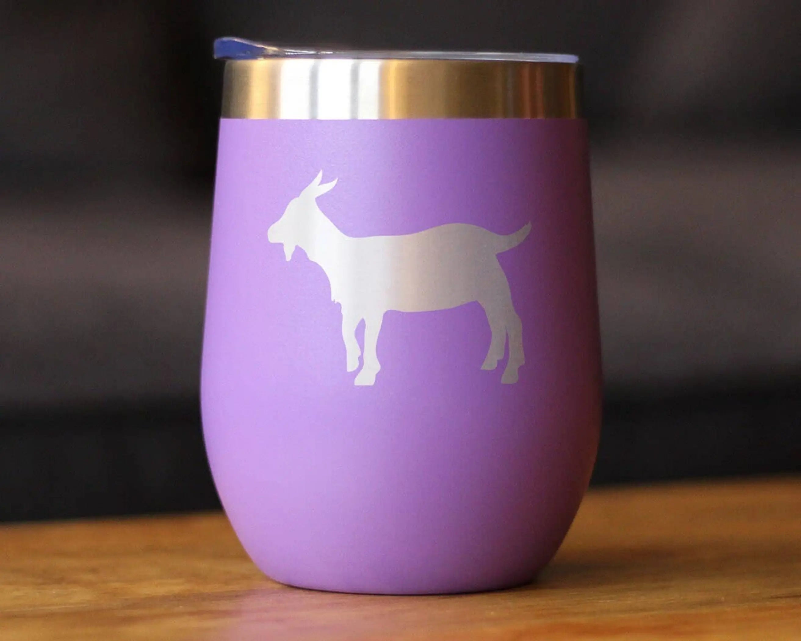 Goat Silhouette Insulated Wine Tumbler - Farmhouse Gifts Bevvee