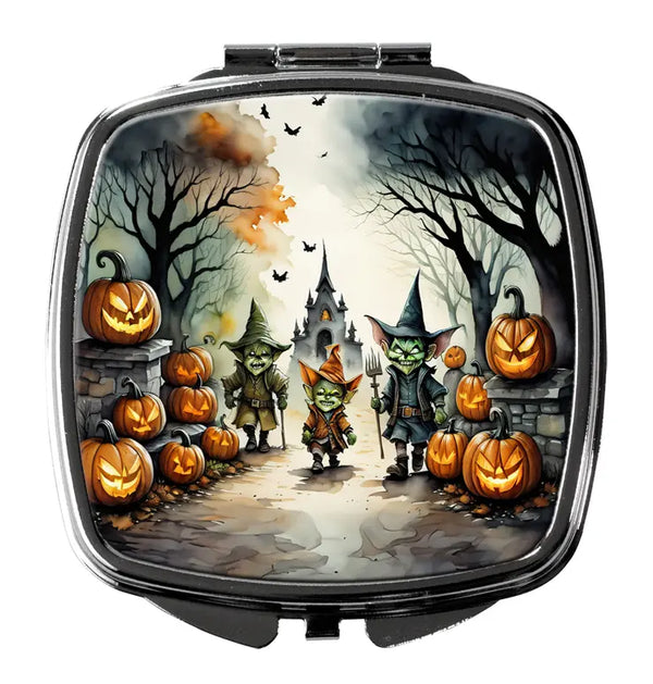 Goblins Spooky Compact Mirror Caroline's Treasures