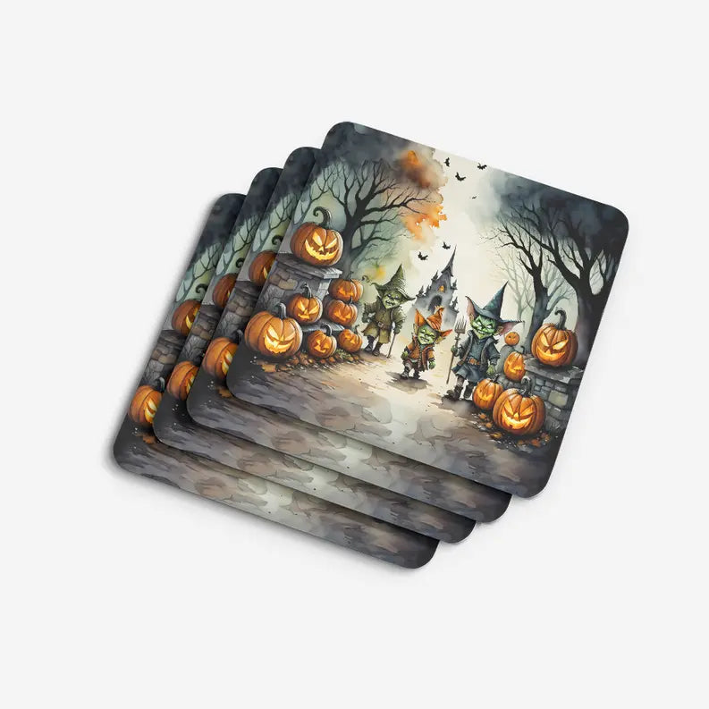 Goblins Spooky Halloween Pair of Pot Holders Caroline's Treasures