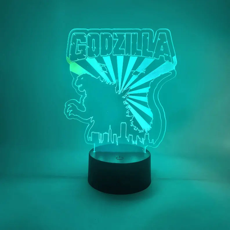 Godzilla Attack LED Light Lamp | Gifts for Godzilla Fans The 308 Collective