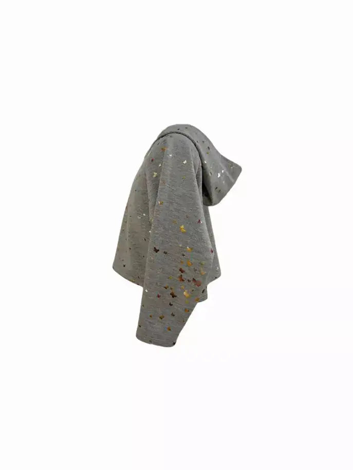 Gold Butterflies Hooded Top Little Mass