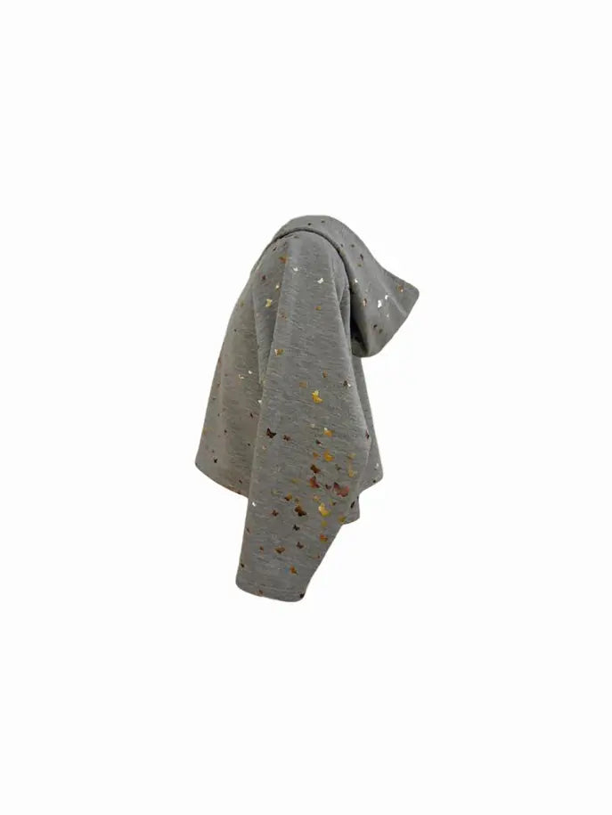Gold Butterflies Hooded Top Little Mass