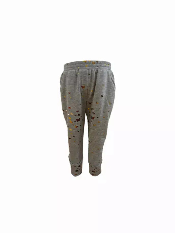 Gold Butterflies Joggers Little Mass