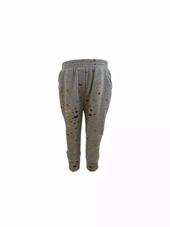 Gold Butterflies Joggers Little Mass