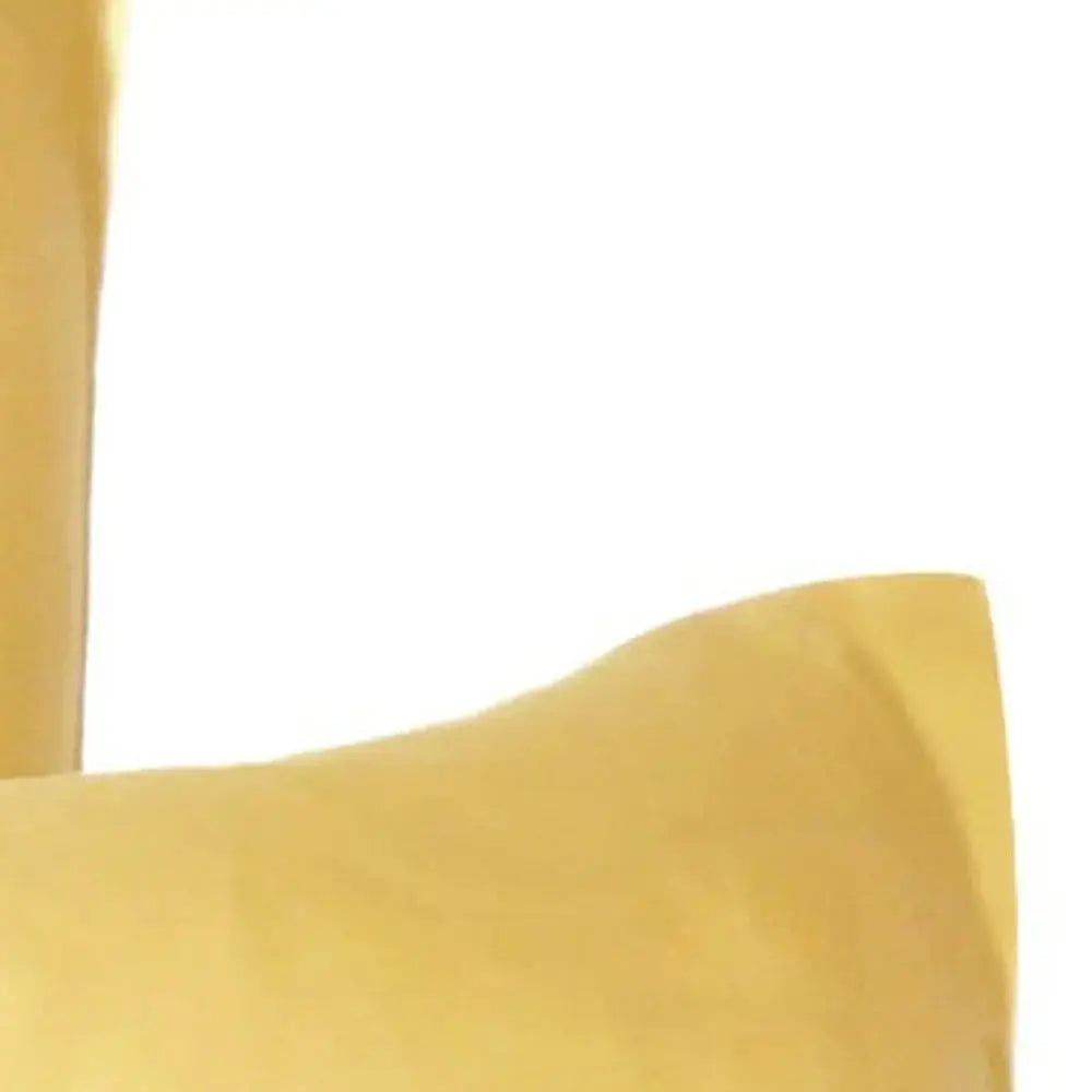 Gold Dreamy Set Of 2 Silky Satin King Pillowcases Homeroots Bed & Bath