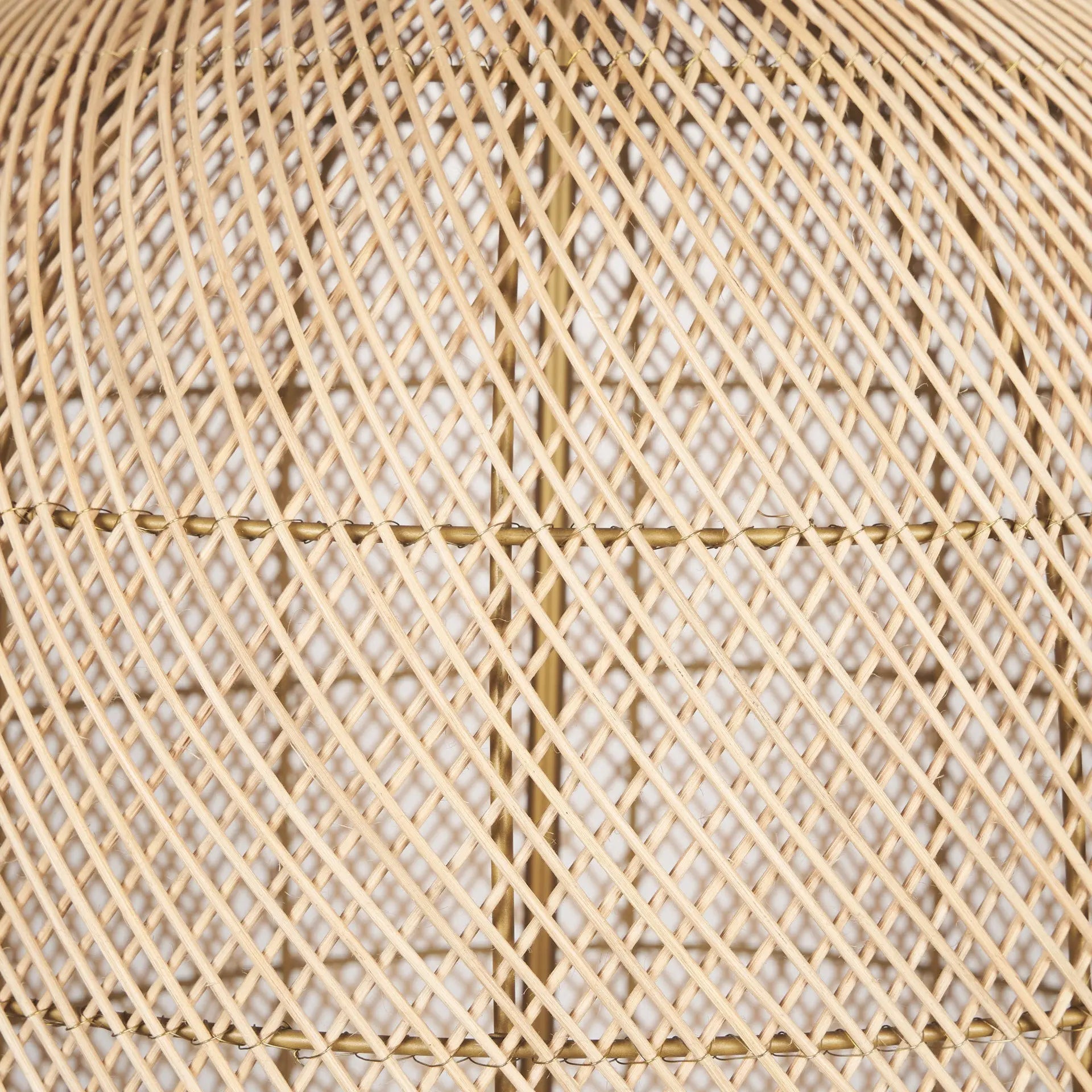 Gold Four Light Rattan Dimmable Chandelier With Gold Shades Homeroots Lighting