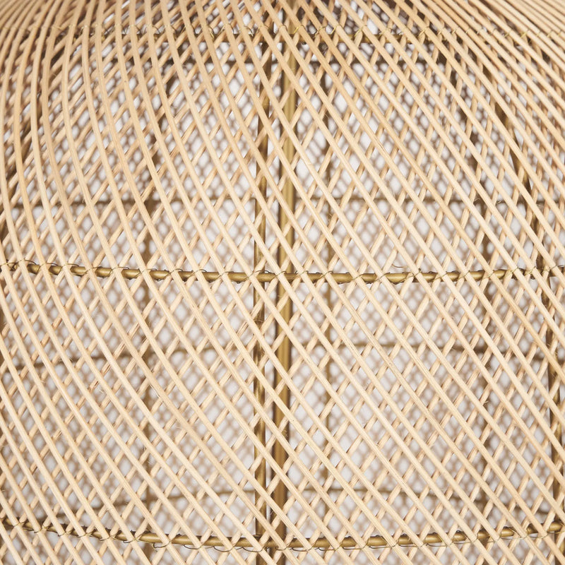 Gold Four Light Rattan Dimmable Chandelier With Gold Shades Homeroots Lighting