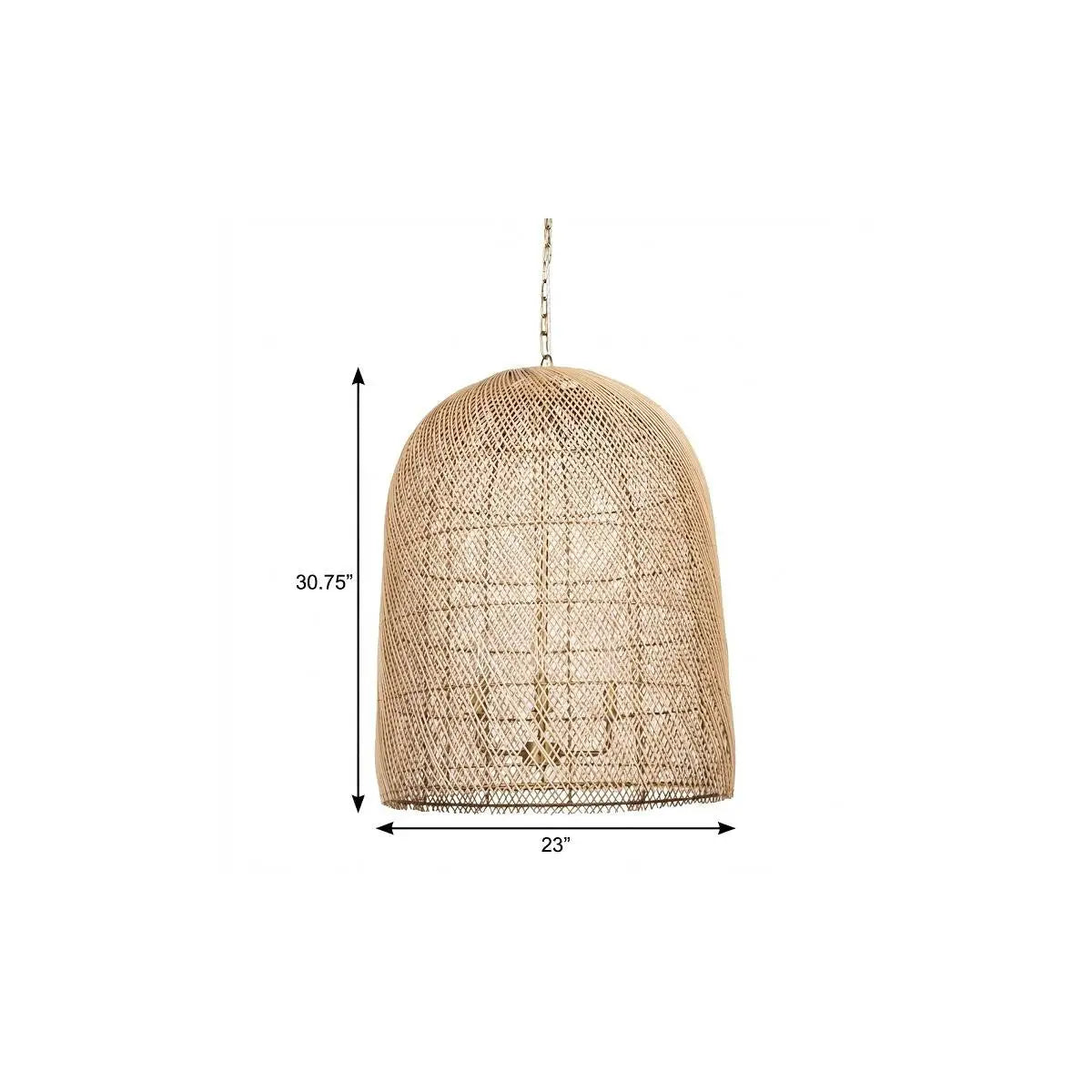 Gold Four Light Rattan Dimmable Chandelier With Gold Shades Homeroots Lighting