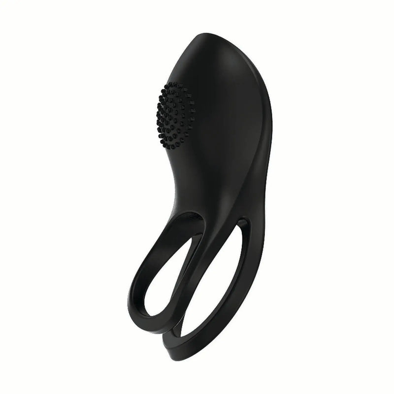Gold Glam Cockring Black Nasstoys