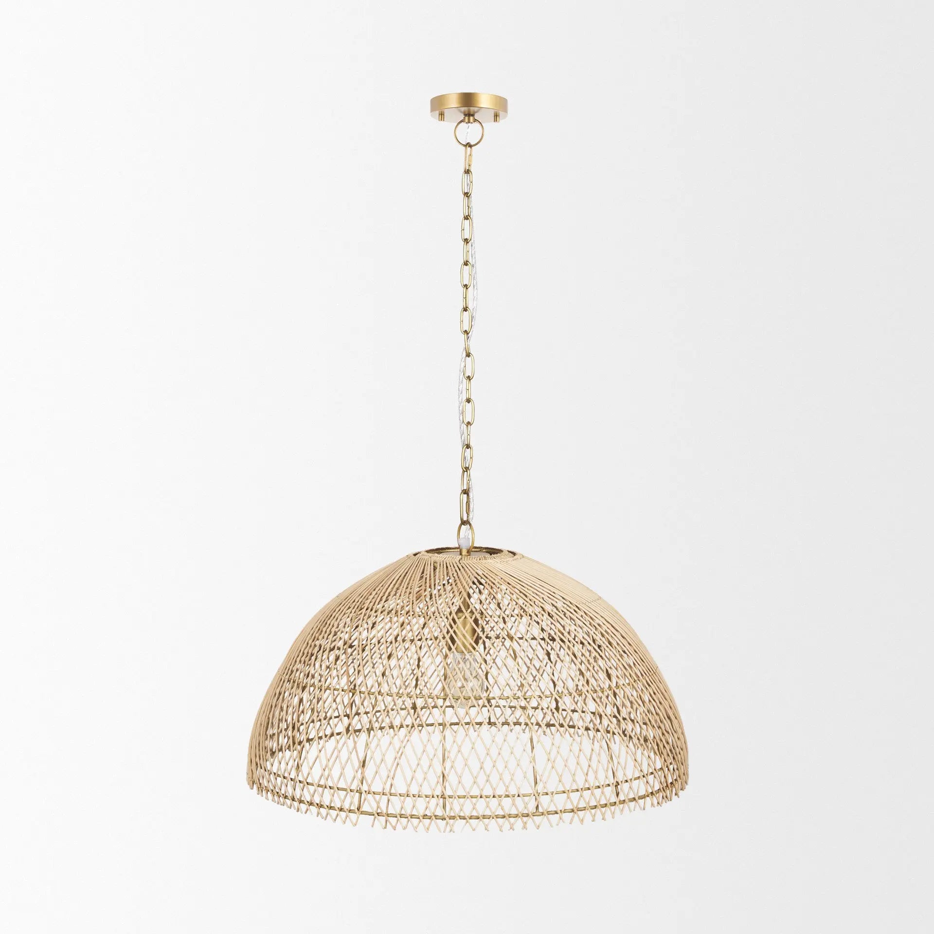 Gold Metal Single Ceiling Light With Brown Shades Homeroots Lighting