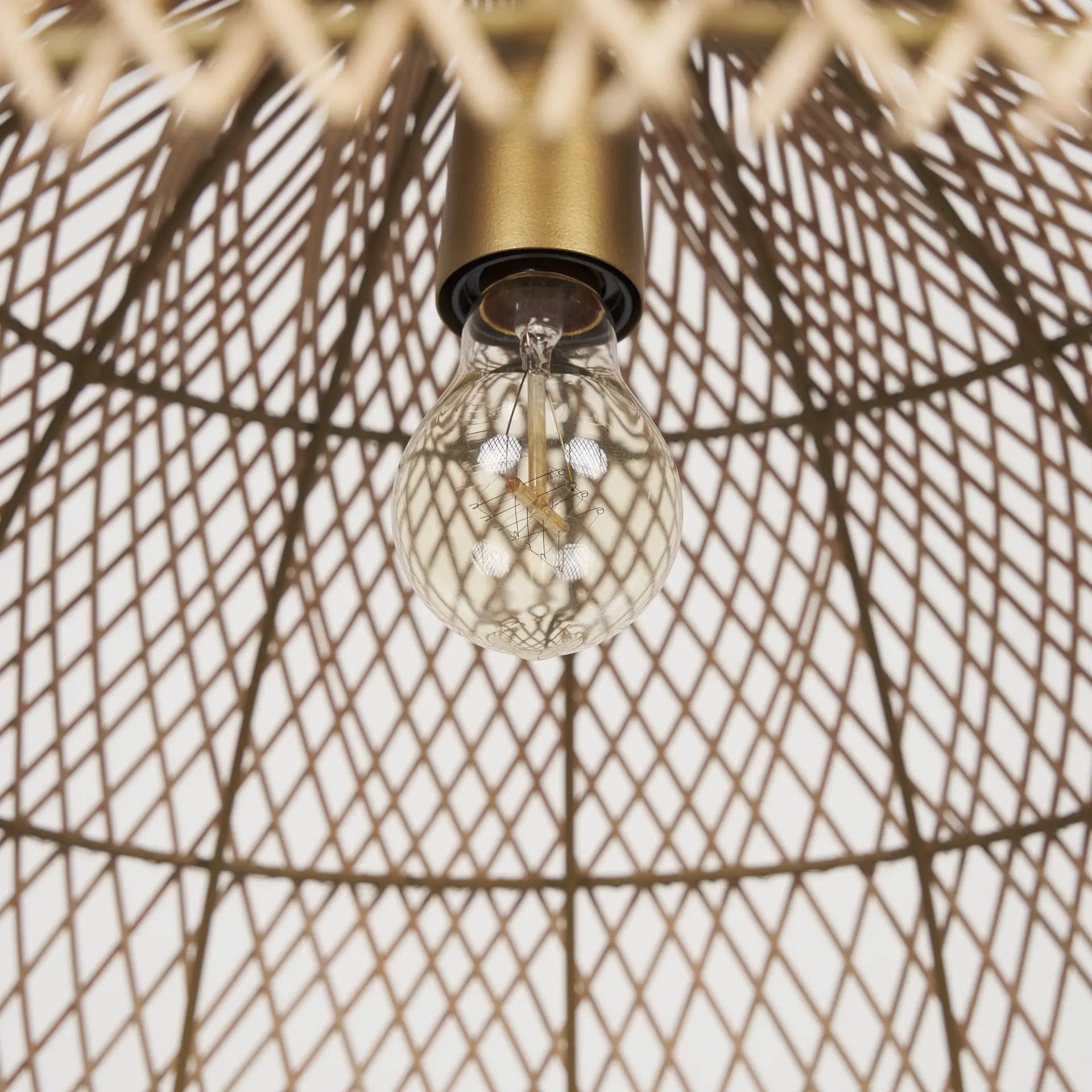 Gold Metal Single Ceiling Light With Brown Shades Homeroots Lighting