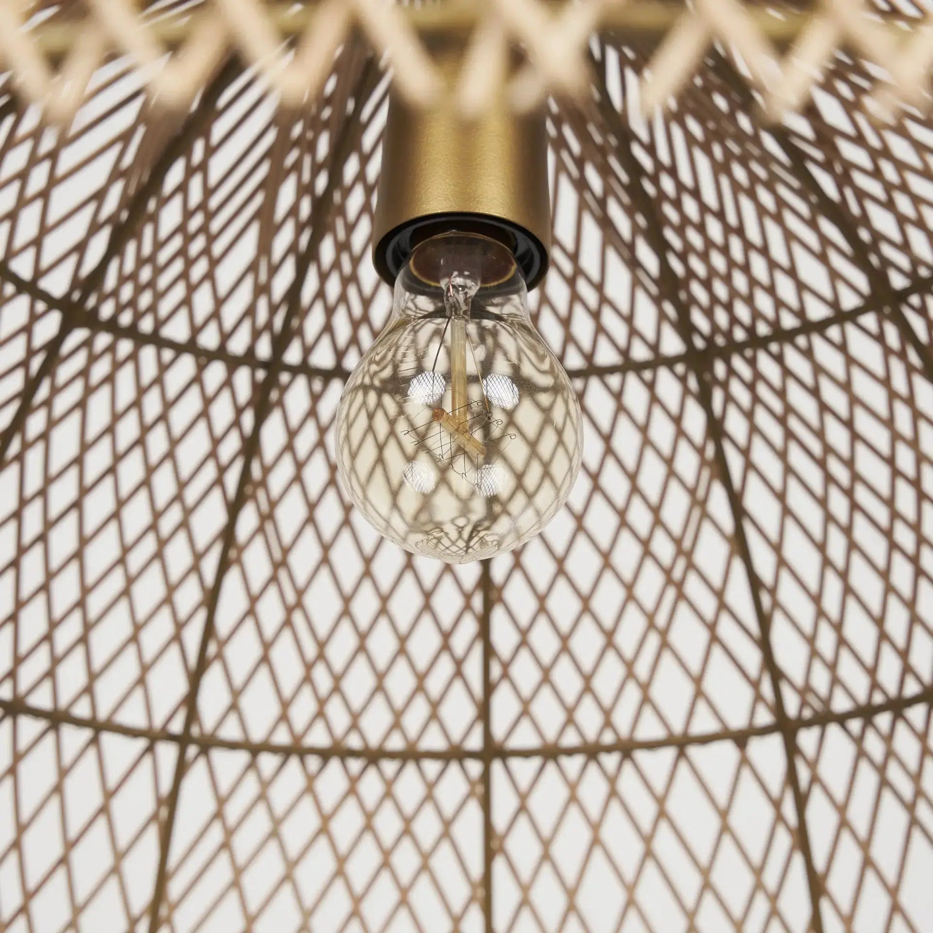 Gold Metal Single Ceiling Light With Brown Shades Homeroots Lighting