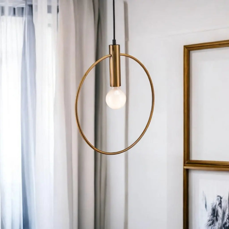Gold Ring Metal Dimmable Chandelier - GreatEagleInc