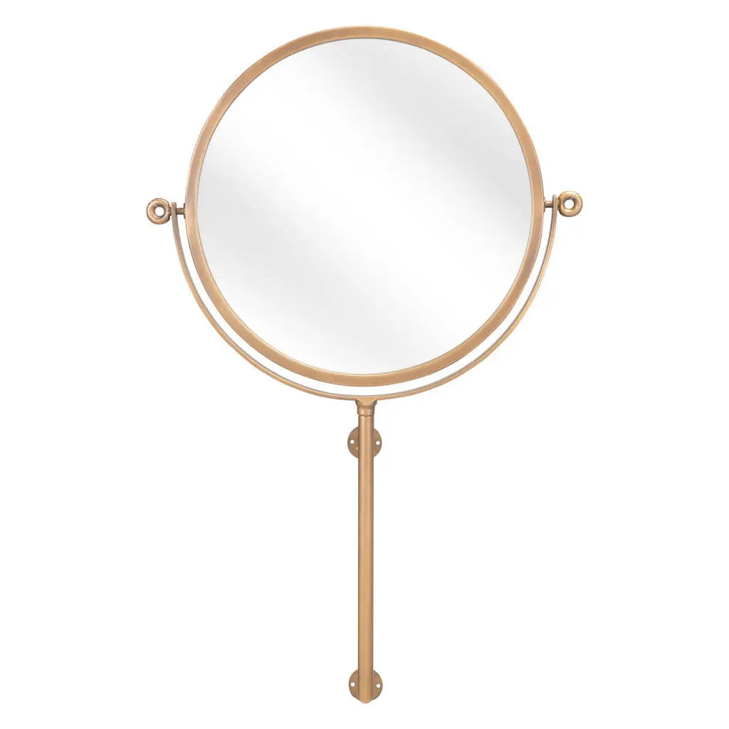 Gold Round Wall Mount Mirror - GreatEagleInc