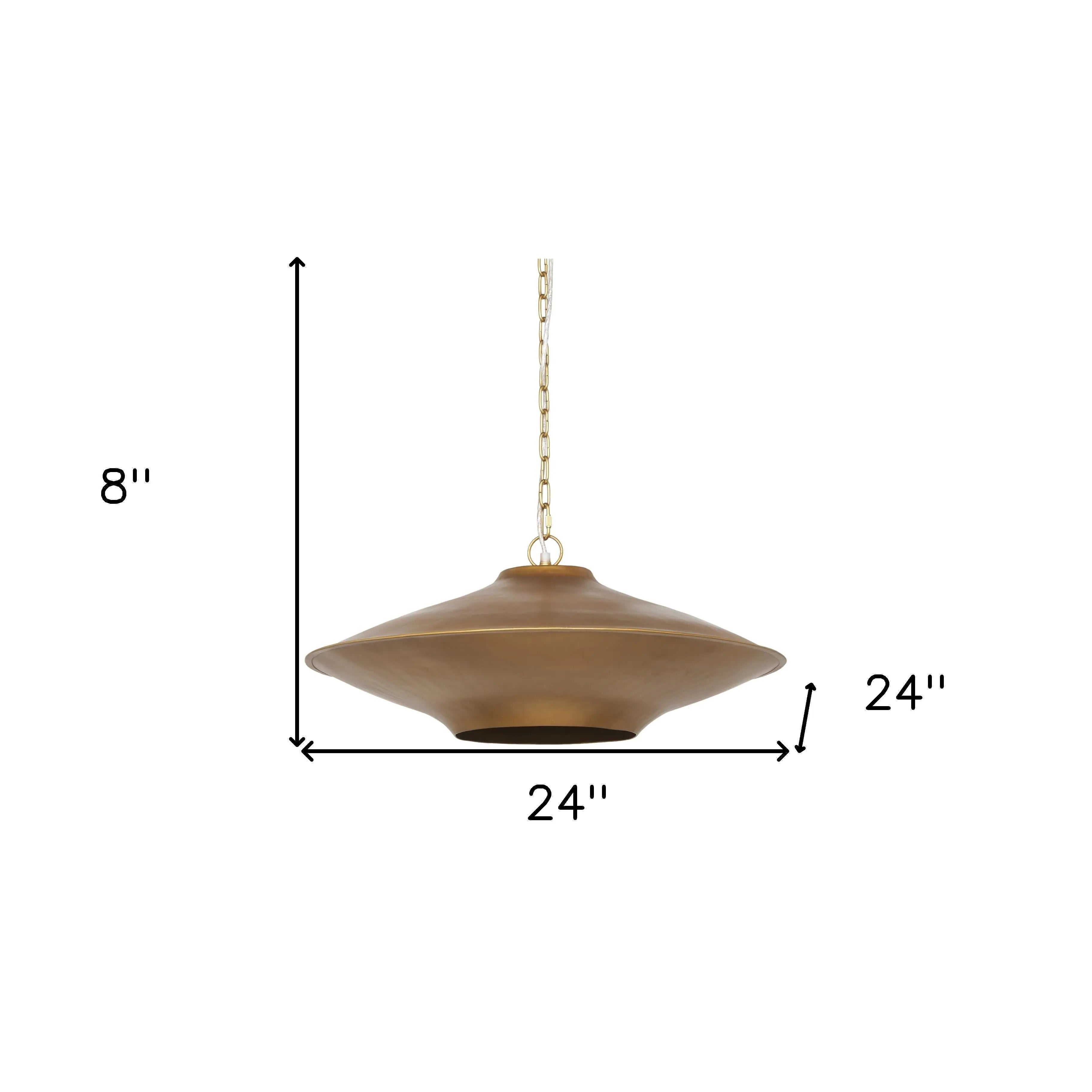 Gold Single Metal Dimmable Ceiling Light With Gold Shades Homeroots Lighting