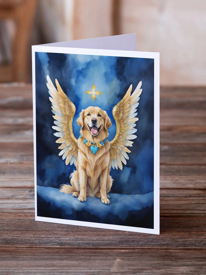 Golden Retriever My Angel Greeting Cards Pack of 8 Caroline's Treasures