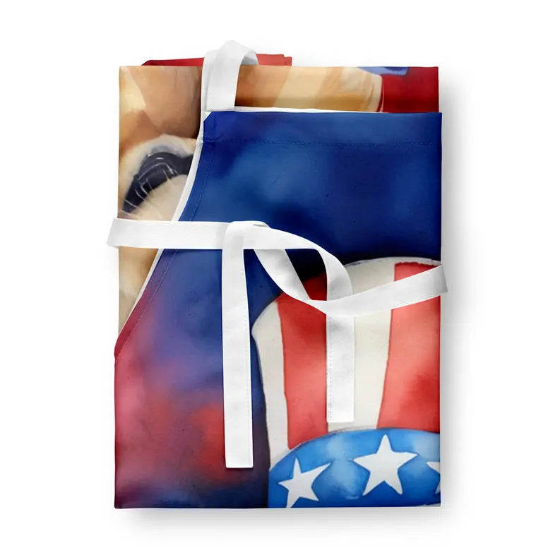 Golden Retriever Patriotic American Apron Caroline's Treasures