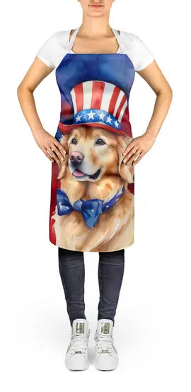 Golden Retriever Patriotic American Apron Caroline's Treasures