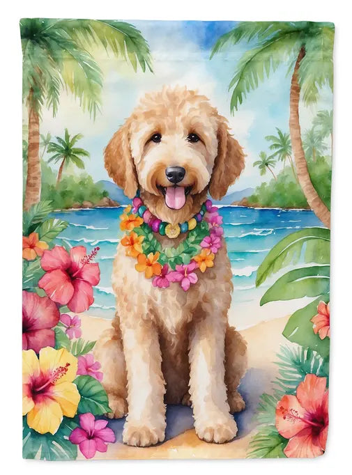 Goldendoodle Luau Garden Flag Caroline's Treasures