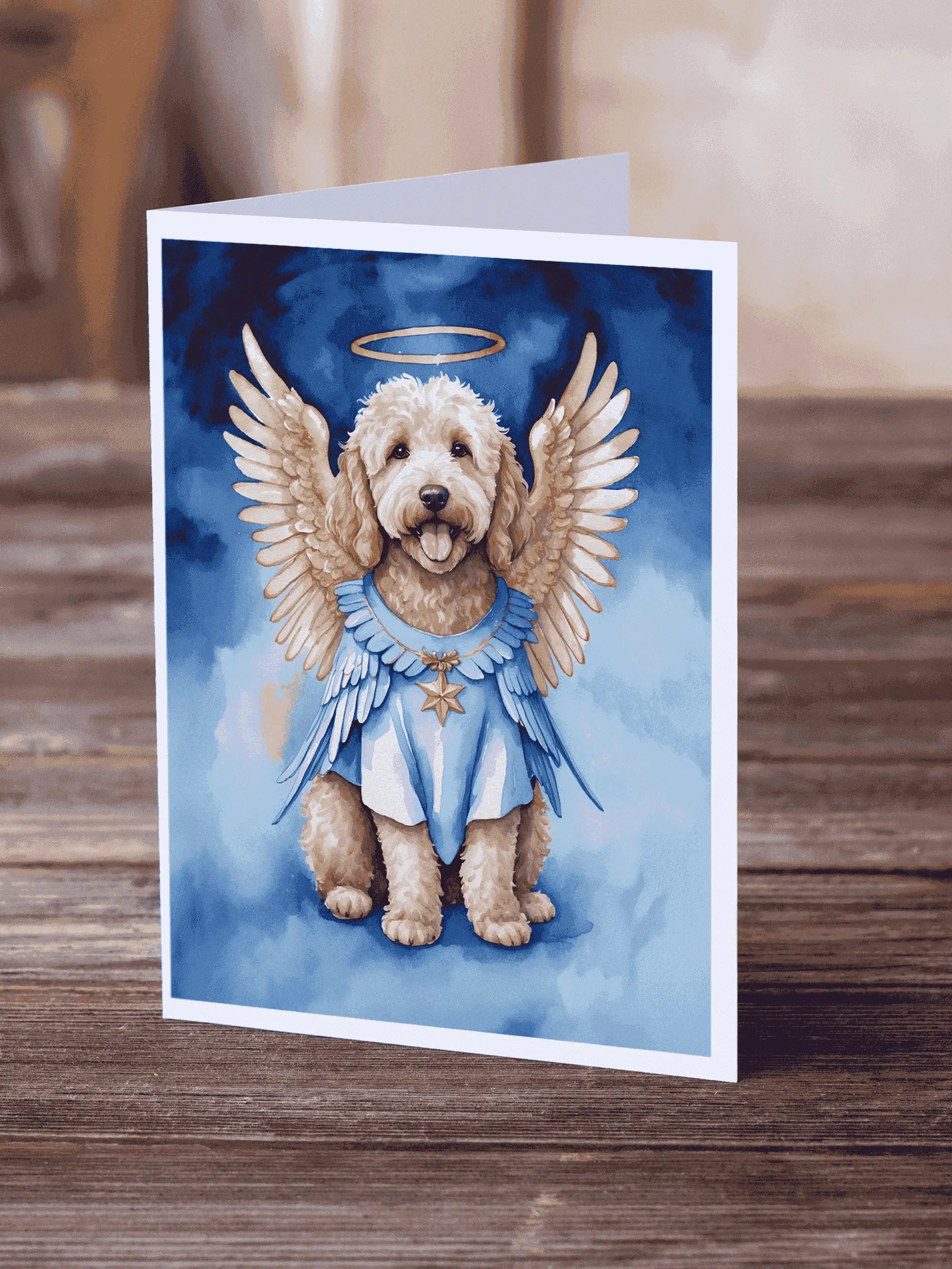 Goldendoodle My Angel Greeting Cards Pack of 8 Caroline's Treasures