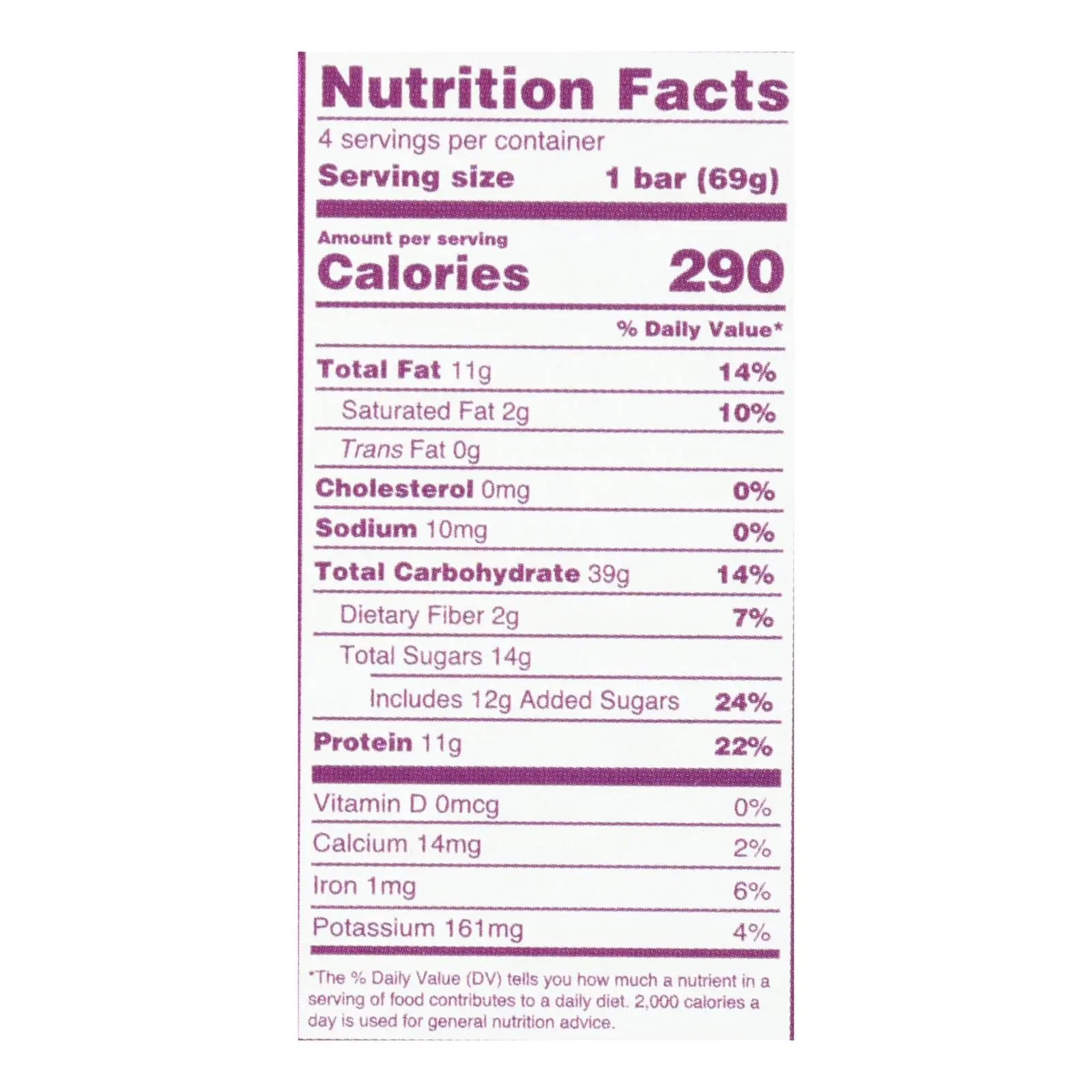 Gomacro - Bar Peanut Butter Cchip - Case Of 7-4/2.4 Oz Gomacro