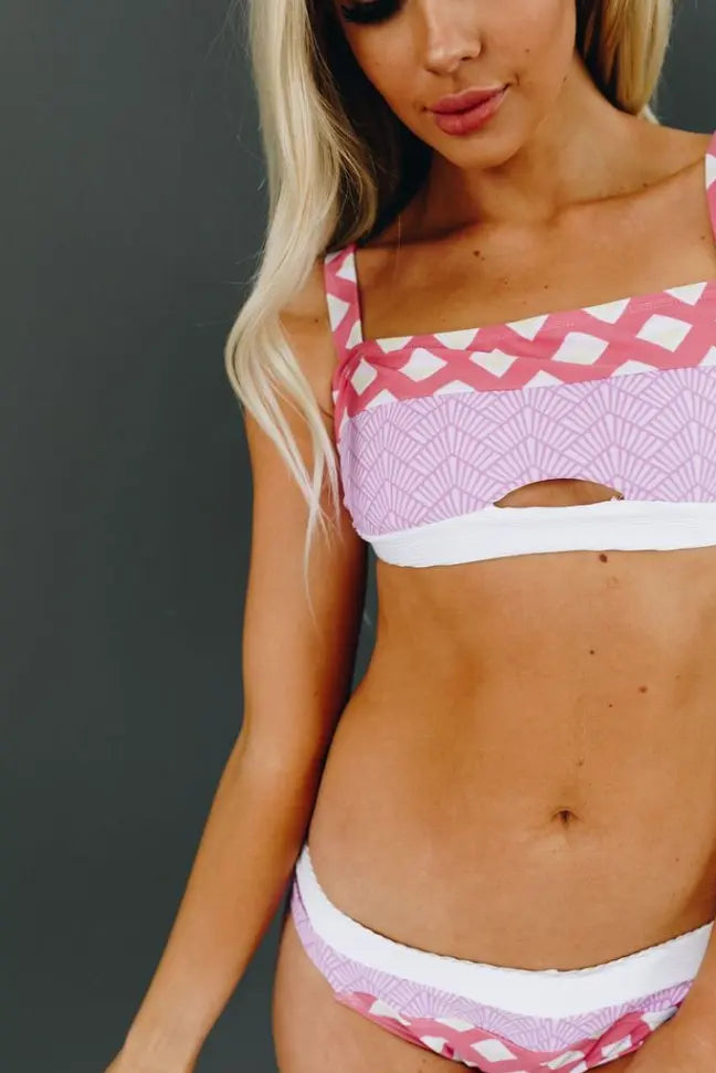 Good Life Patterned Bikini Stay Warm in Style