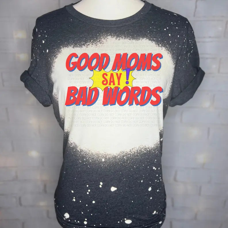 Good Moms Red Bleached Graphic Tee The Blended Owl