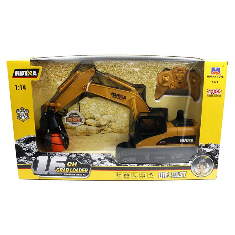 Grab Loader Excavator RC Die-Cast Model (1:14 Scale) Texas Toy Distribution