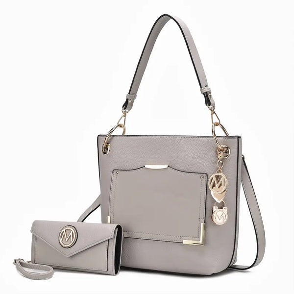 Grace Vegan Leather Women's Tote Bag with Wallet MKF Colletion by Mia K.